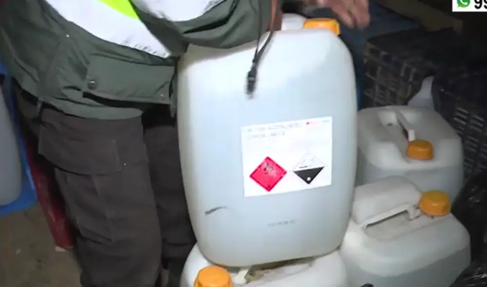 Tesis policial señala que los insumos confiscados tenían como destino la sierra de nuestro país. Foto: captura América Noticias