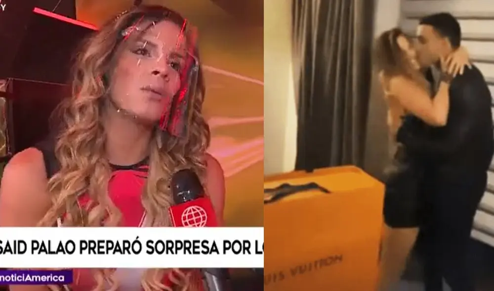 Alejandra Baigorria agradece regalo de Said Palao. Foto: captura de América TV/ Alejandra Baigorria/ Instagram
