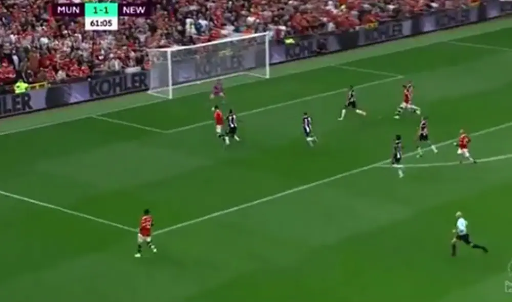 Cristiano Ronaldo volvió a poner en ventaja al Manchester United en el segundo tiempo. Foto: captura de video/ESPN 2 Cristiano Ronaldo volvió a poner en ventaja al Manchester United en el segundo tiempo. Foto: captura de video/ESPN 2