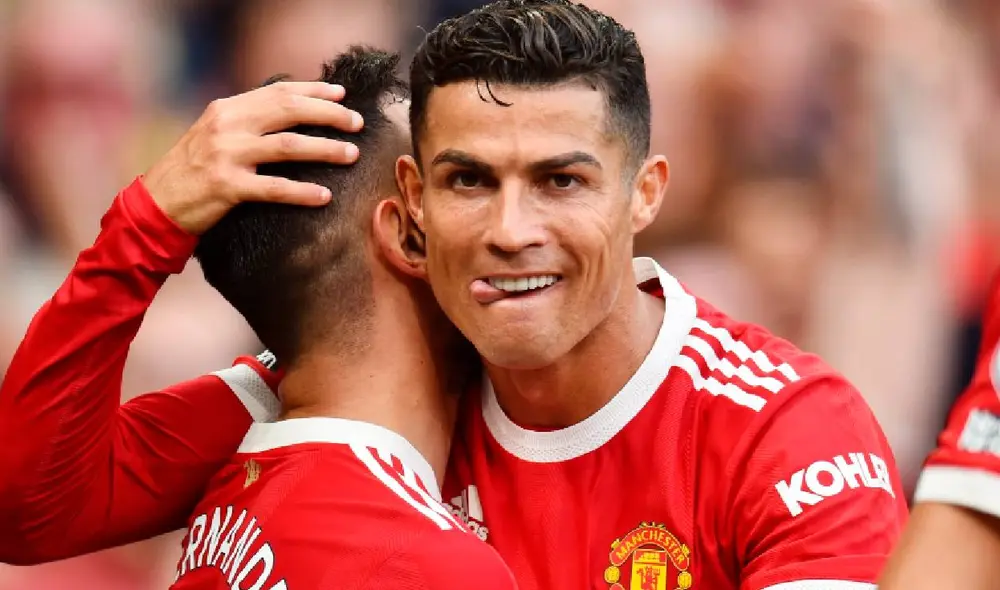 Cristiano Ronaldo anotó un doblete en su reestreno con los red devils. Foto: EFE Cristiano Ronaldo anotó un doblete en su reestreno con los red devils. Foto: EFE