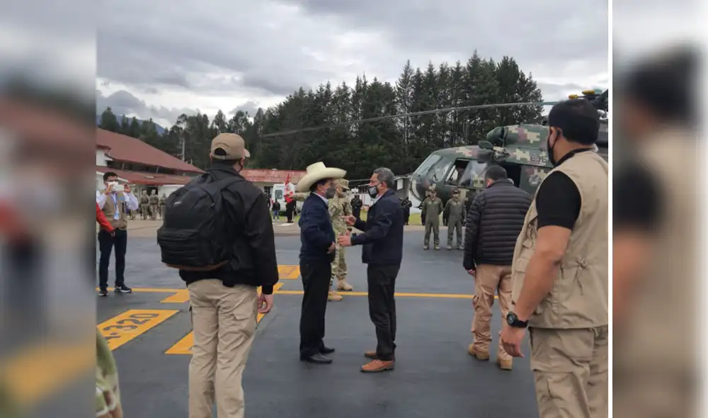 Pedro Castillo dialogó con Mesías Guevara con relación al tema de vacunas. Foto: Gobierno Regional de Cajamarca Pedro Castillo dialogó con Mesías Guevara con relación al tema de vacunas. Foto: Gobierno Regional de Cajamarca