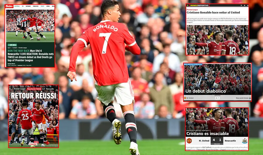 Cristiano Ronaldo volvió a Manchester United procedente de la Juventus. Foto: composición/EFE
