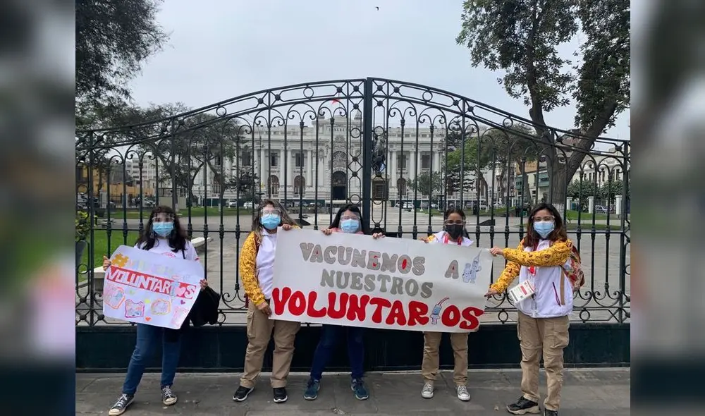 "Queremos tener esta protección, es necesario saber que no vamos a llegar a una cama UCI", comentó vocera de los voluntarios. Foto: voluntarios