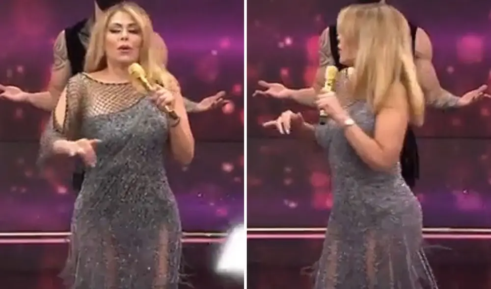 Gisela Valcárcel conduce la segunda gala de Reinas del show. Foto: captura de América TV