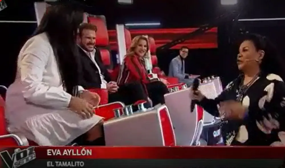 Eva Ayllón invitó a Daniela Darcourt a cantar con ella, pero la salsera se negó. Foto: captura La voz senior / Instagram