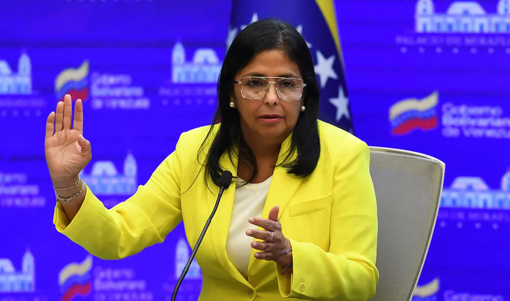 La vicepresidenta Delcy Rodríguez dijo que mostrarán "las pruebas" del "saboteo eléctrico" de 2019. Foto: AFP La vicepresidenta Delcy Rodríguez dijo que mostrarán "las pruebas" del "saboteo eléctrico" de 2019. Foto: AFP