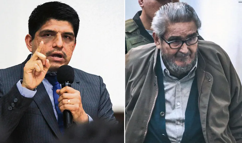 Carrasco puso énfasis al decir "terrorismo nunca más” durante la conferencia de prensa. Foto: composición/Andina