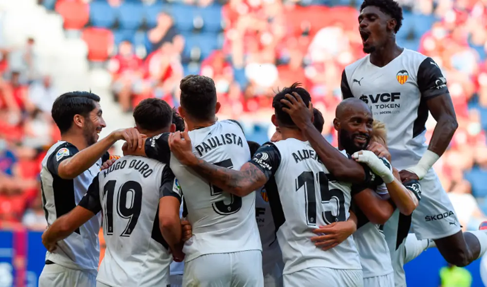 Valencia goleó a Osasuna por LaLiga Santander a domicilio. Foto: AFP