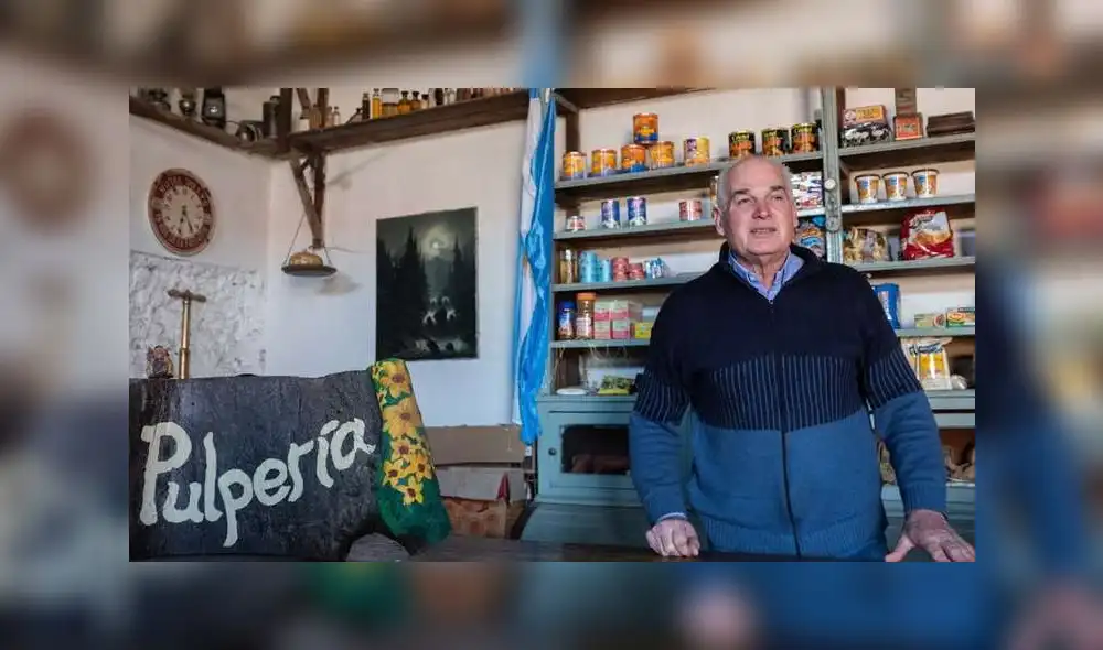 El anciano también tiene una pulpería en su casa. Foto: Diego Izquierdo/Télam El anciano también tiene una pulpería en su casa. Foto: Diego Izquierdo/Télam