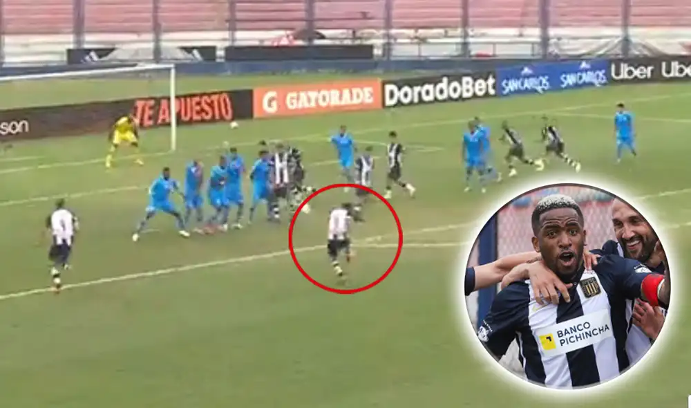 Jefferson Farfán hizo que Alianza Lima se quede con los tres puntos. Foto: captura Gol Perú