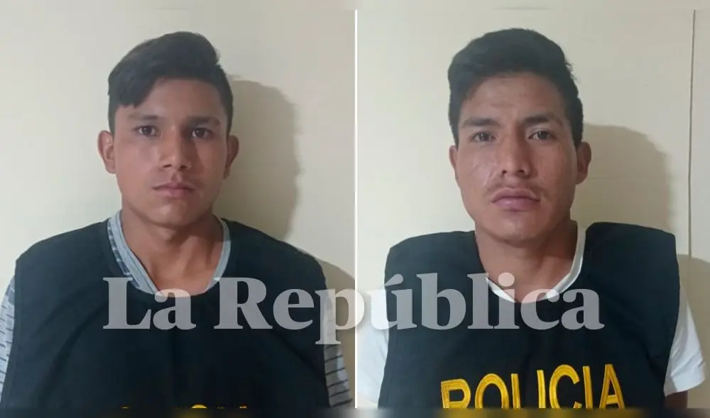 Ayacucho. Jhon Arotoma y Raúl Lunasco son investigados por secuestro y extorsión. Foto: PNP Ayacucho. Jhon Arotoma y Raúl Lunasco son investigados por secuestro y extorsión. Foto: PNP