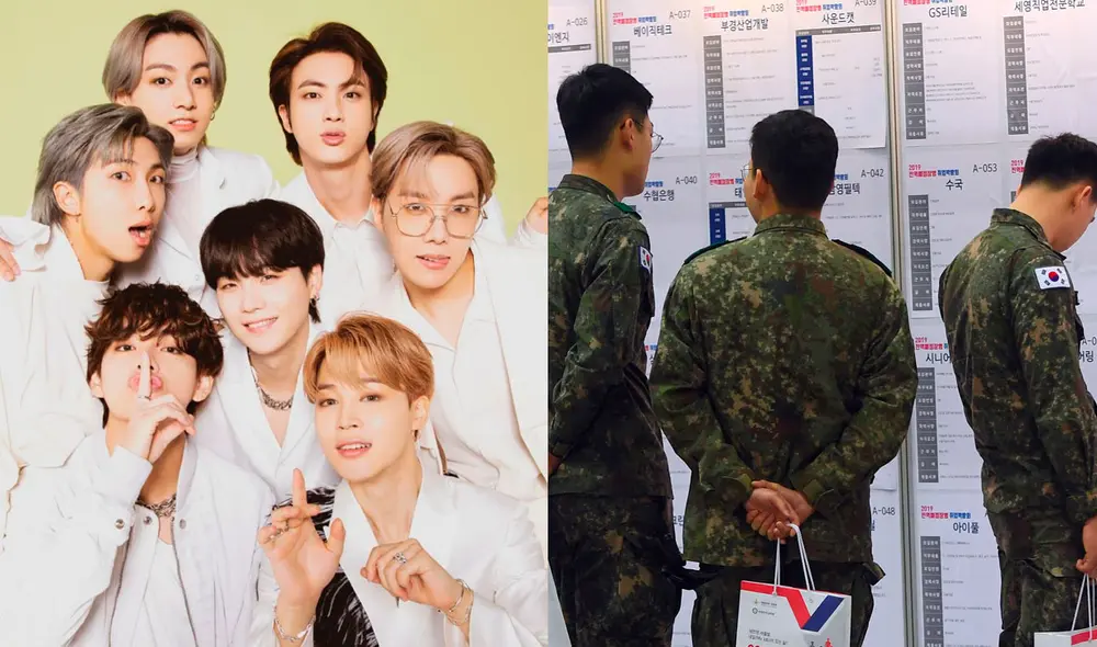 Por el momento, los miembros de BTS podrían acogerse a la prórroga del plazo máximo para entrar al servicio hasta los 30 años. Foto: composición/Weverse/AFP