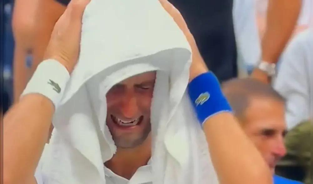 Djokovic desperdició la oportunidad de sumar su título Grand Slam número 21 y dejar atrás a Nadal y Federer. Foto: captura video ESPN