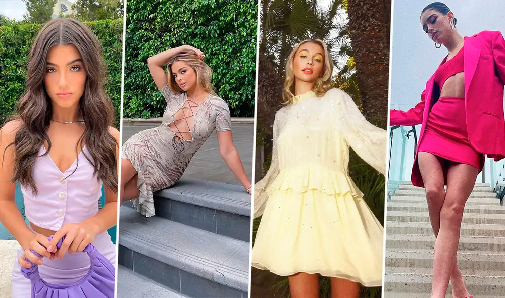 Las celebridades más famosas de internet estarían invitadas al MET Gala. Foto: composición/Instagram de Charli D'Amelio, Addison Rae, Emma Chamberlain, Dixie D'Amelio