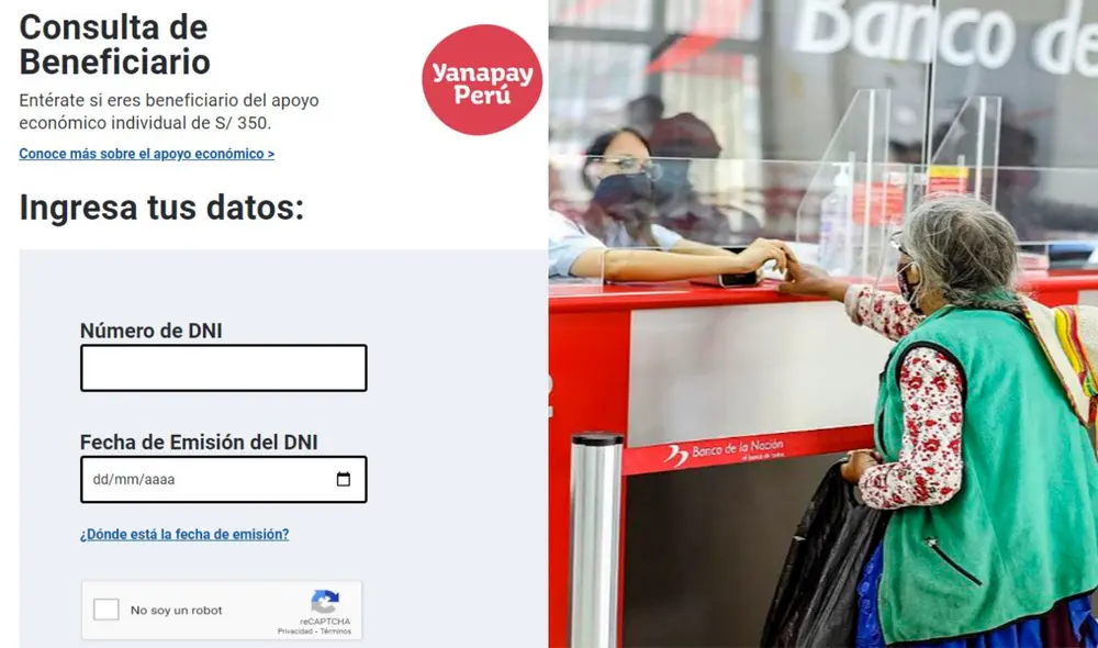 Conoce el link oficial para consultar sobre el Bono Yanapay Perú, propuesto por el Estado. Foto: Composición LR