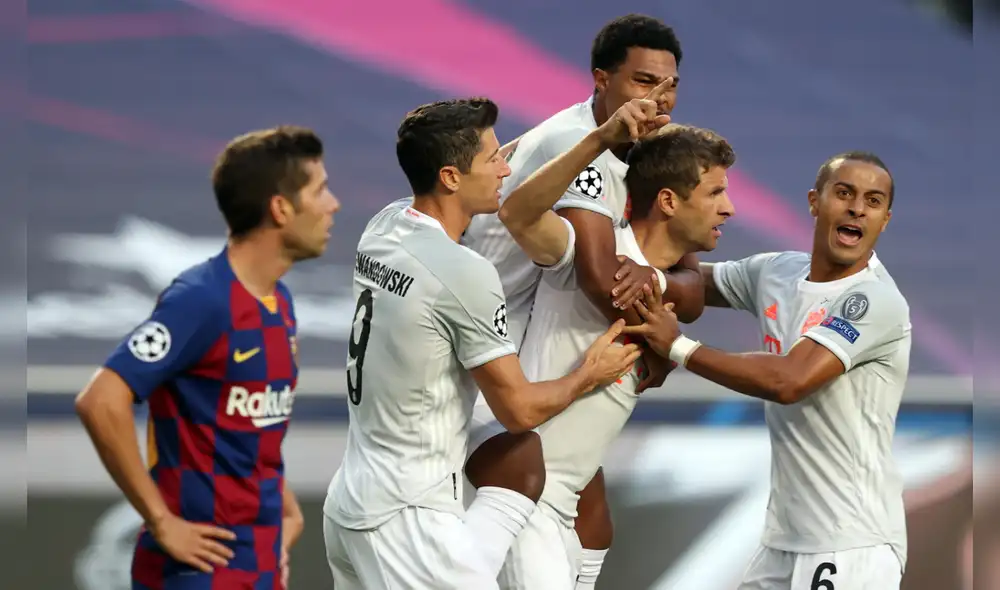 La última vez que Bayern Munich y Barcelona se enfrentaron fue en el duelo que terminó 8-2 en favor de los bávaros. Foto: EFE La última vez que Bayern Munich y Barcelona se enfrentaron fue en el duelo que terminó 8-2 en favor de los bávaros. Foto: EFE