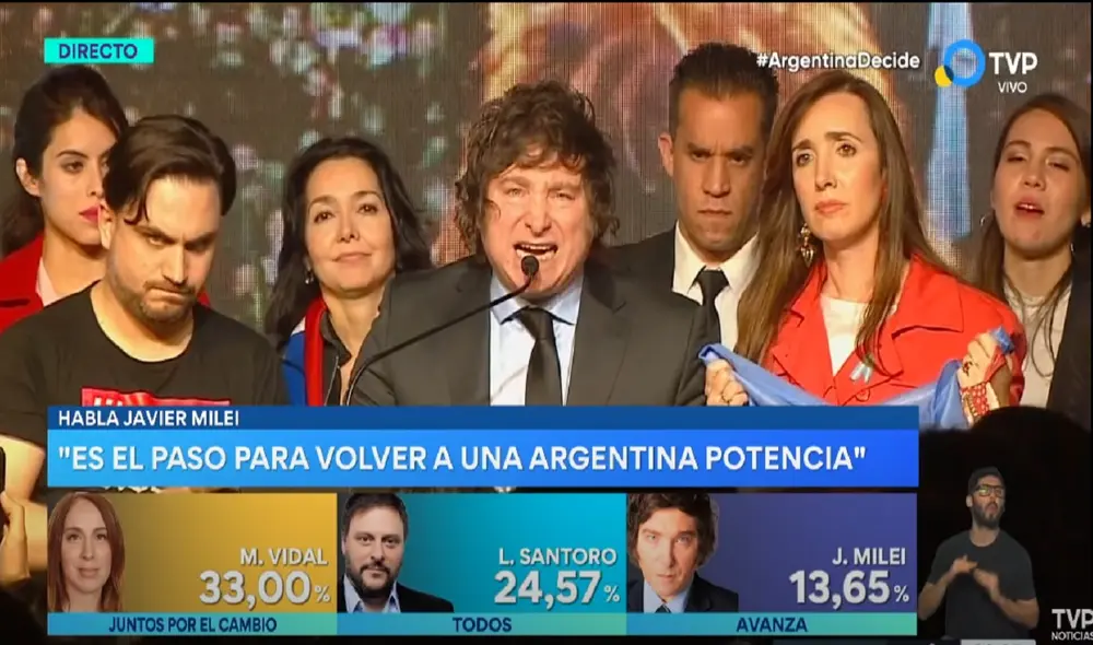 Javier Milei ha logrado una gran repercusión mediática en los últimos meses por su duro discurso antisistema y contra la "casta" política tradicional. Foto: captura de YouTube/Televisión Pública Noticias Javier Milei ha logrado una gran repercusión mediática en los últimos meses por su duro discurso antisistema y contra la "casta" política tradicional. Foto: captura de YouTube/Televisión Pública Noticias