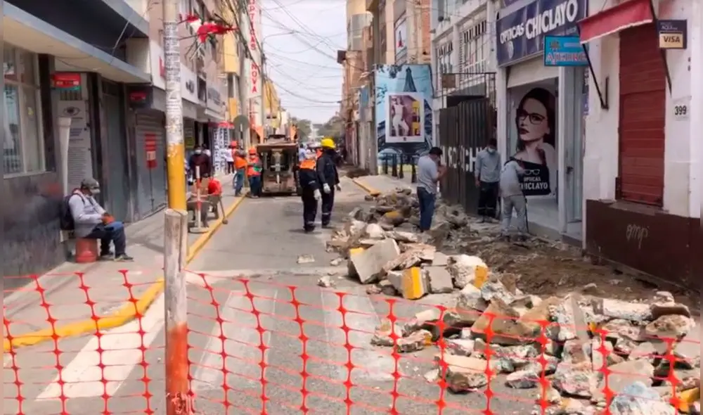 Tránsito se restringirá conforme se avance con los trabajos. Foto: captura de video/MPCh.