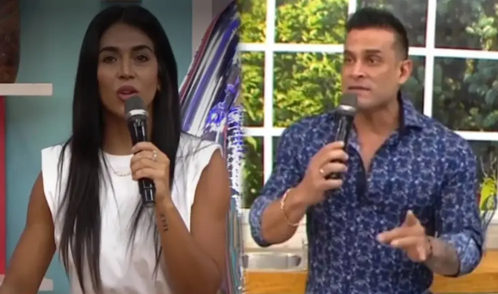 Vania Bludau negó que haya pedido a la producción de América hoy que Christian Domínguez no asista al programa. Foto: captura América TV