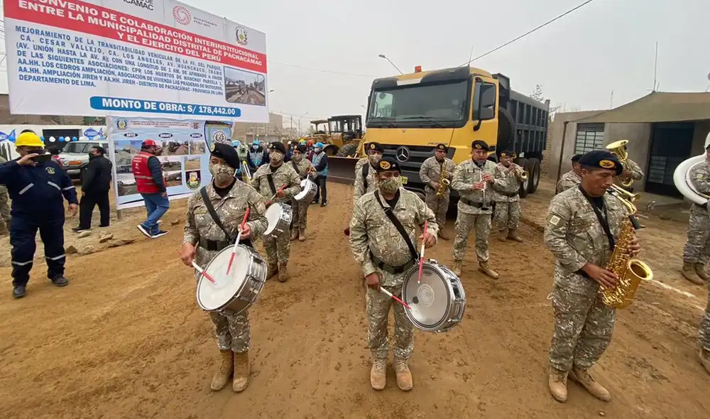 El proyecto es producto de un convenio entre el Ejército del Perú y la Municipalidad Distrital de Pachacamac. Foto: Ministerio de Defensa del Perú