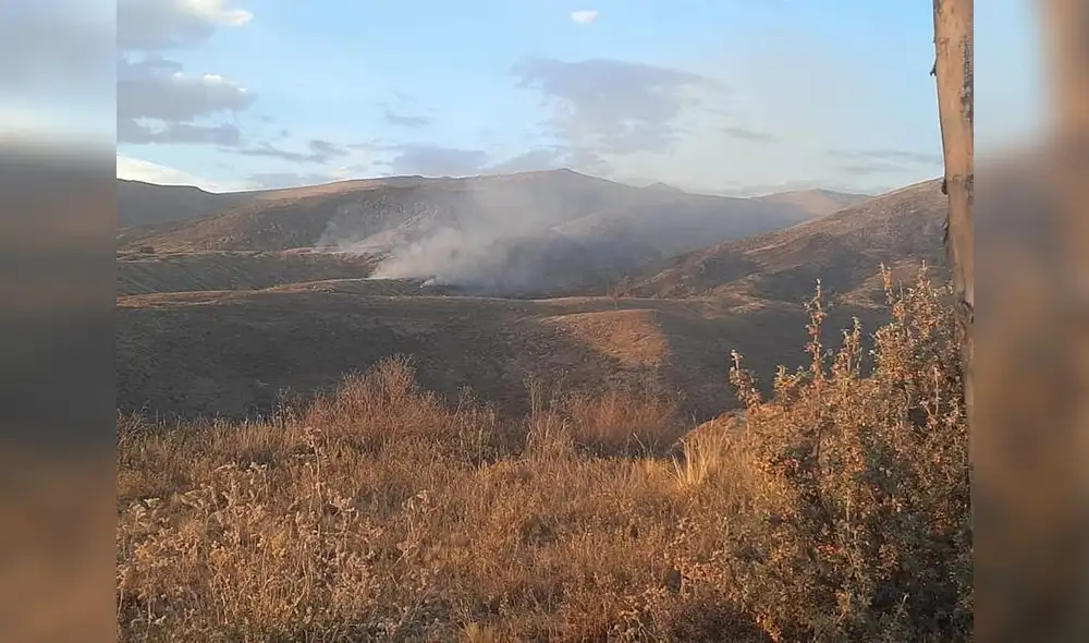 Autoridades investigan las causas del inicio del incendio forestal. Foto: COER