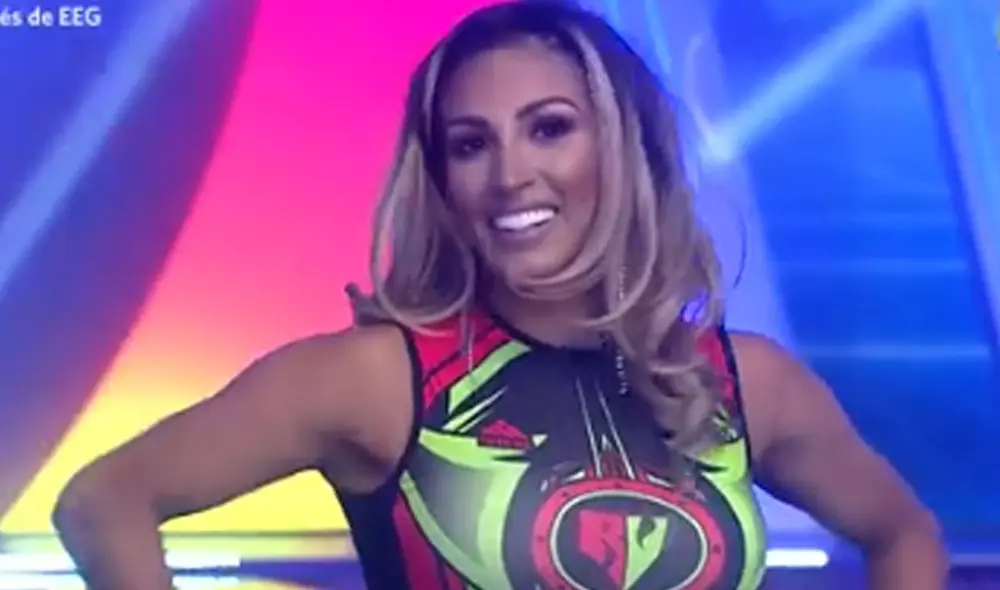 Allison Pastor recordó que en Combate era llamada 'La amenaza verde'. Foto: captura EEG / América TV