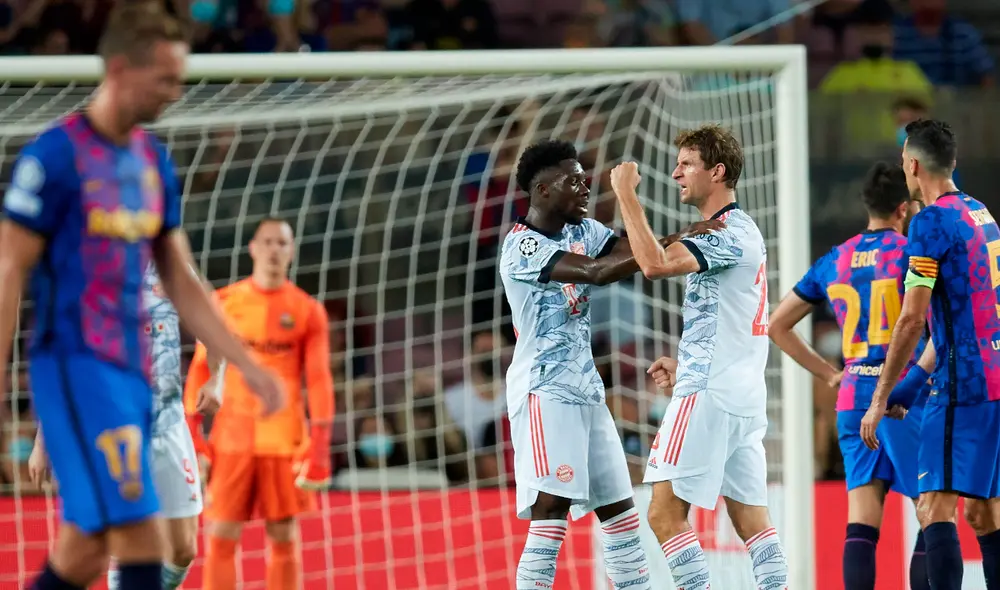 Thomas Müller y Robert Lewandowski anotaron en ambos tiempos. Foto: EFE