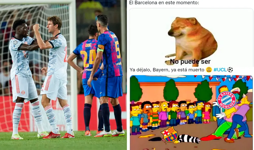 Revisa aquí los mejores memes del Bayern Munich 3-0 Barcelona. Foto: composición/EFE/Twitter Revisa aquí los mejores memes del Bayern Munich 3-0 Barcelona. Foto: composición/EFE/Twitter
