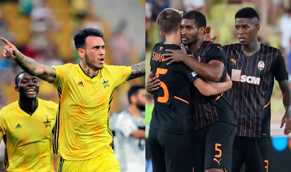 El partido Sheriff vs. Shkhtar Donetsk se juega en Tiraspol (Moldavia) este 15 de septiembre. Foto: composición EFE/AFP El partido Sheriff vs. Shkhtar Donetsk se juega en Tiraspol (Moldavia) este 15 de septiembre. Foto: composición EFE/AFP