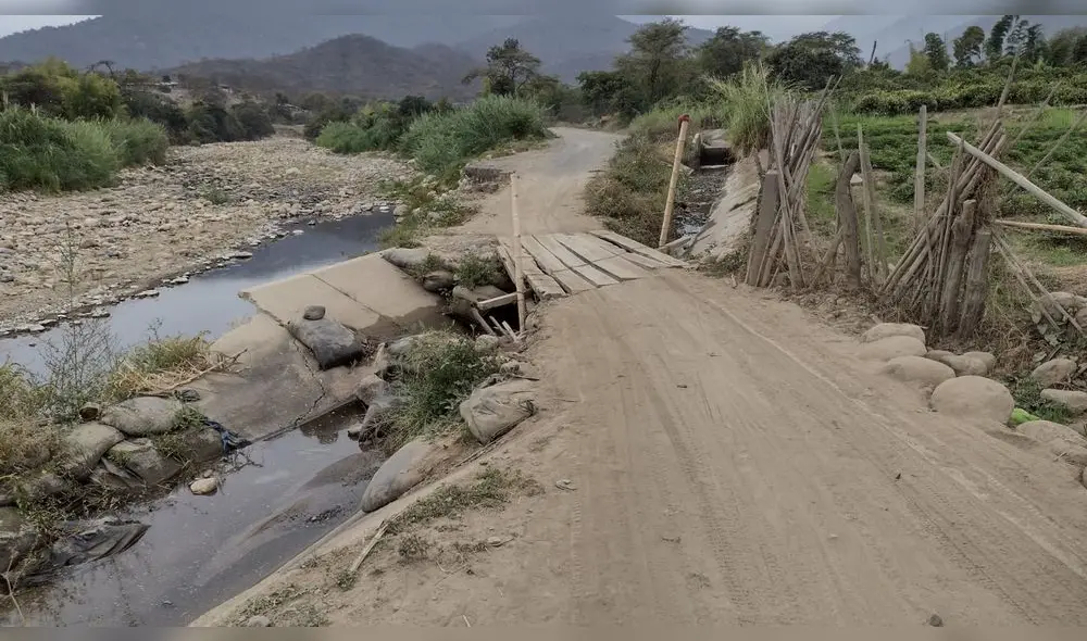 El desborde del río dañó hectáreas de cultivo y algunas infraestructuras. Foto: Víctor Chiroque