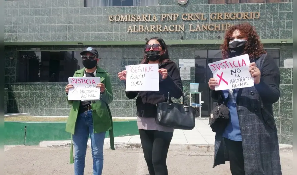 Animalistas expresaron su voz de protesta y piden celeridad en caso. Foto: La República Animalistas expresaron su voz de protesta y piden celeridad en caso. Foto: La República