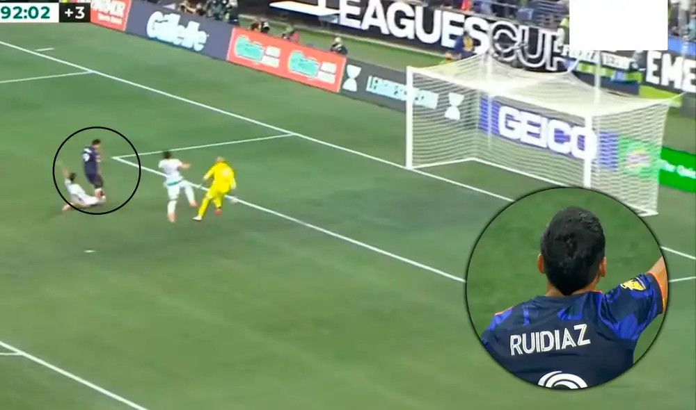 Raúl Ruidíaz fue la estrella del partido entre Seattle Sounders y Santos Laguna. Foto: captura de Youtube Raúl Ruidíaz fue la estrella del partido entre Seattle Sounders y Santos Laguna. Foto: captura de Youtube
