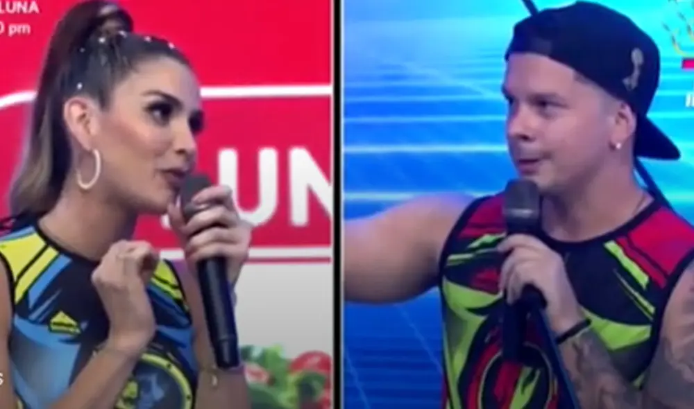 Korina Rivadeneira y Mario Hart compartirán en el set de Esto es guerra. Foto: captura América