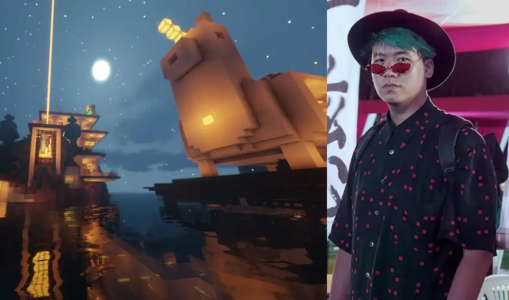 La exposición hecha en Minecraft está abierta las 24 horas del día. Foto: Kioshi Shimabuku / Instagram