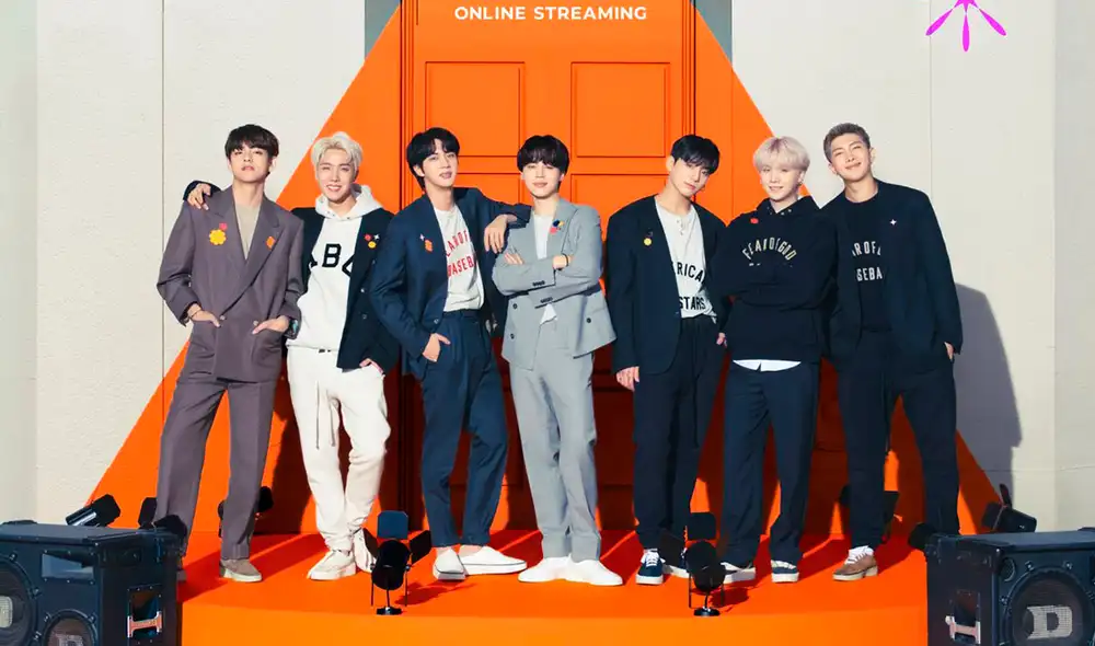Así luce BTS en el poster de su nuevo evento en línea. Foto: BIG HIT