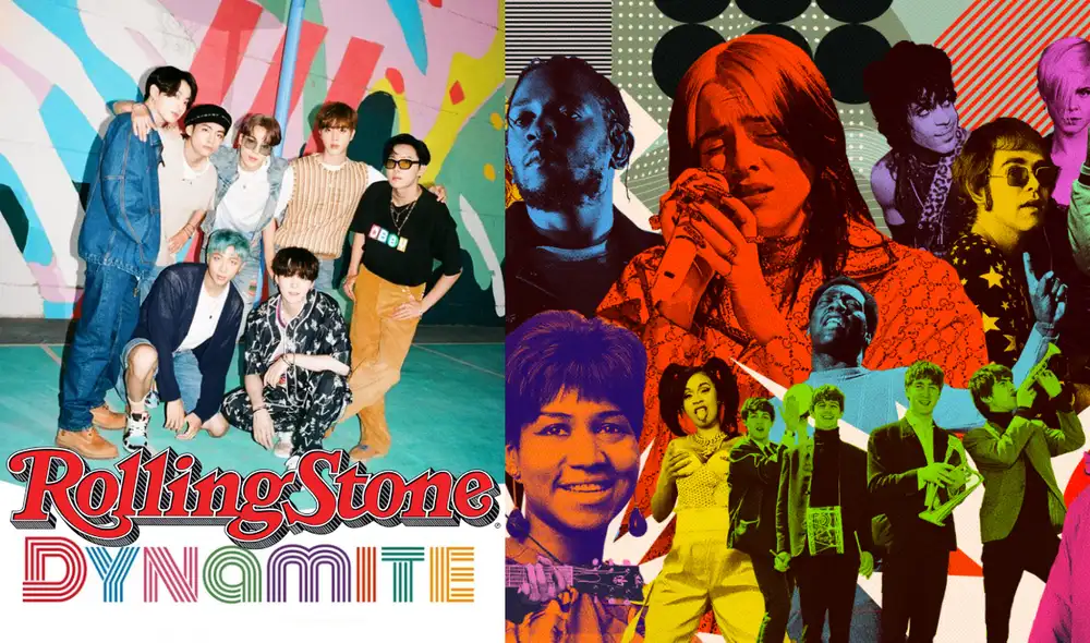 El único acto coreano en el RS 500, versión 2021, es BTS. Conoce cómo le fue al septeto K-pop en la lista. Foto: composición BIGHIT/RS