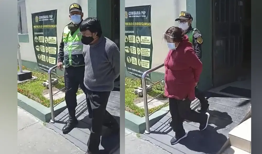 Los detenidos fueron trasladados a la comisaría de Bustamante y Rivero. Foto: PNP Los detenidos fueron trasladados a la comisaría de Bustamante y Rivero. Foto: PNP