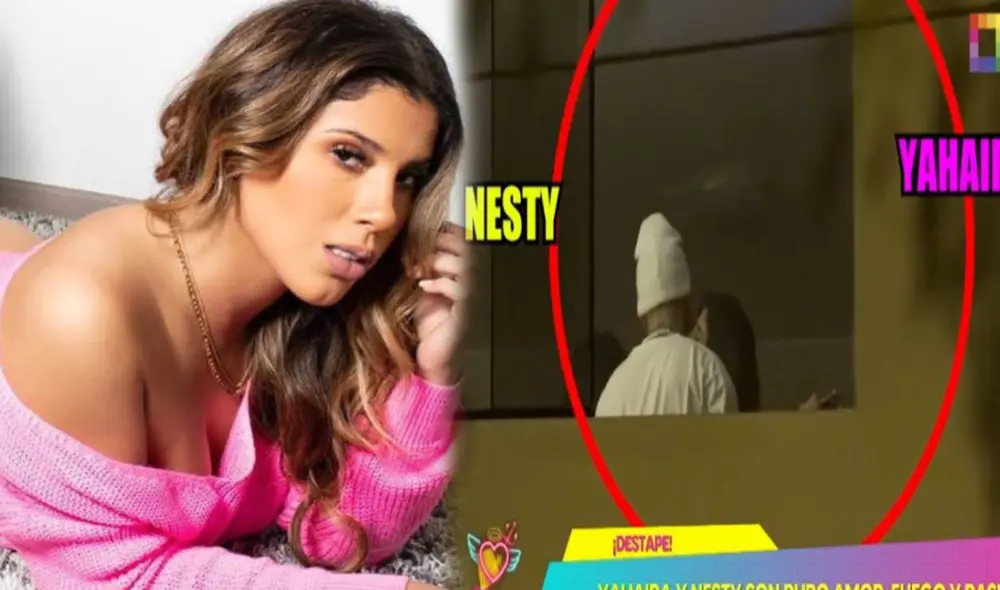 Yahaira Plasencia y Nesty estuvieron en una reunión con amigos y protagonizaron escenas románticas. Foto: Instagram/Captura Willax