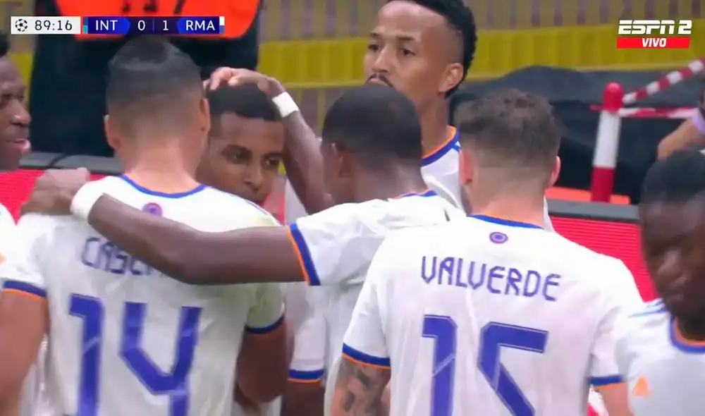 Rodrygo anotó el gol del triunfo en los últimos minutos. Foto: ESPN 2 Rodrygo anotó el gol del triunfo en los últimos minutos. Foto: ESPN 2