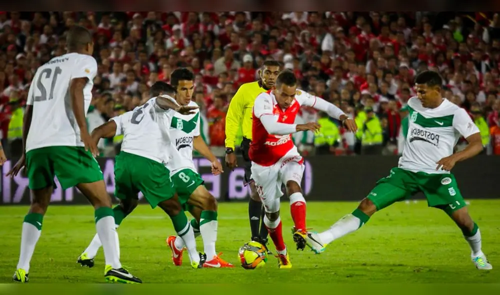 Atlético Nacional vs. Independiente Santa Fe arrancará a las 5.30 p. m. (hora peruana y colombiana). Foto: AFP Atlético Nacional vs. Independiente Santa Fe arrancará a las 5.30 p. m. (hora peruana y colombiana). Foto: AFP