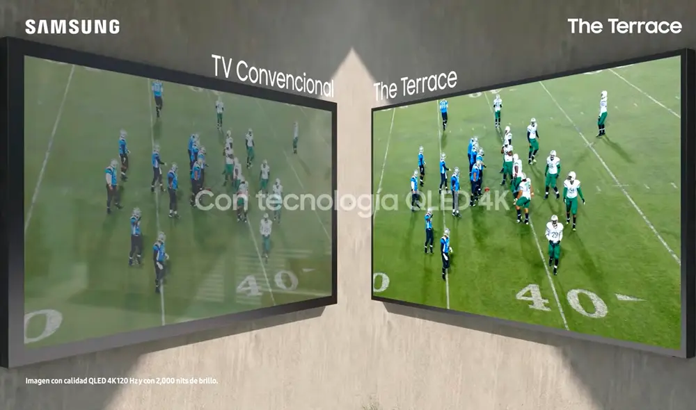 The Terrace promete funcionar en todo tipo de exteriores. Foto: Samsung