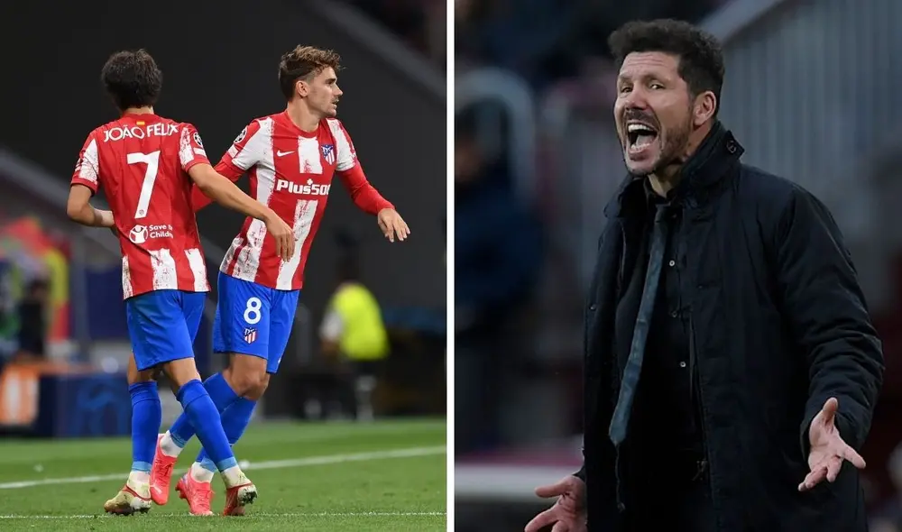Diego Simeone dirigió cinco temporadas a Antoine Griezmann. Foto: Champions League. Diego Simeone dirigió cinco temporadas a Antoine Griezmann. Foto: Champions League.