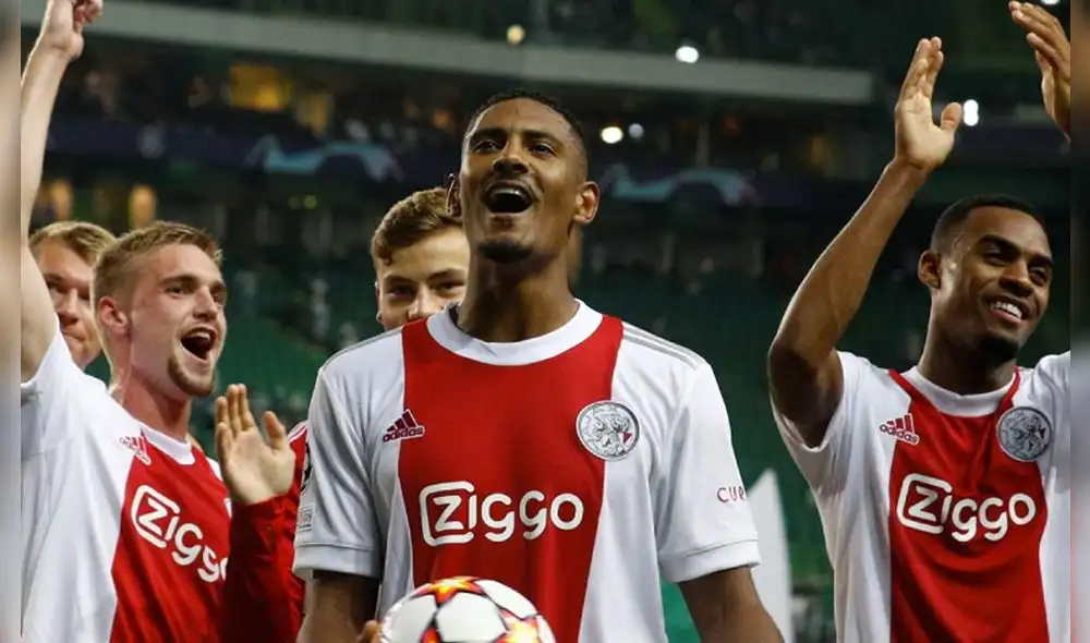 Sébastien Haller anotó cuatro goles en el triunfo 5-1 del Ajax ante el Sporting de Lisboa por la Champions League. Foto: ESPN Sébastien Haller anotó cuatro goles en el triunfo 5-1 del Ajax ante el Sporting de Lisboa por la Champions League. Foto: ESPN