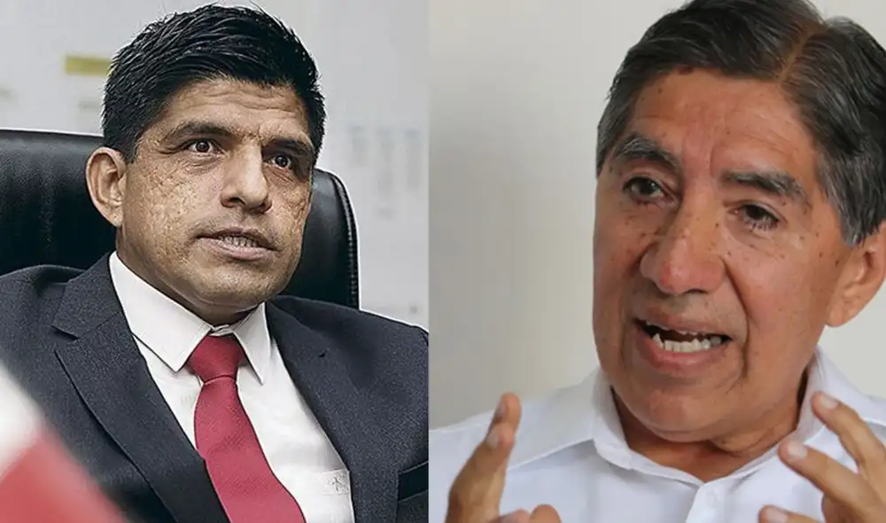 Carrasco condenó los improperios que recibió el ex fiscal supremo. Foto: composición/La República Carrasco condenó los improperios que recibió el ex fiscal supremo. Foto: composición/La República