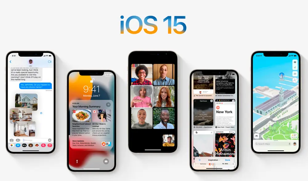 Una de las novedades de iOS 15 es el Modo Concentración, función que te permitirá programar cuándo se puede activar el modo no molestar automáticamente. Foto: AppleSfera