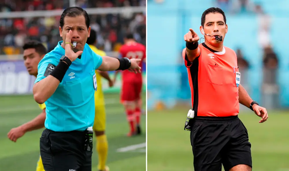 Ambos árbitros coincidieron en el polémico Chile vs. Brasil por la reciente fecha triple de eliminatorias. Foto: composición Liga 1/GLR