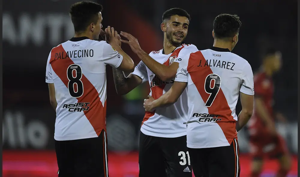 Con este resultado River está a solos dos puntos de la punta. Foto: River Plate Con este resultado River está a solos dos puntos de la punta. Foto: River Plate
