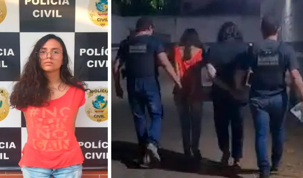 Raíssa Borges, de 19 años, quería comprobar si era psicópata, según la Policía local. Foto: composición/Policía Civil de Brasil