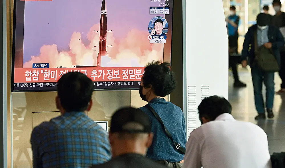Público. Ciudadanos vieron evento con preocupación. Foto: AFP