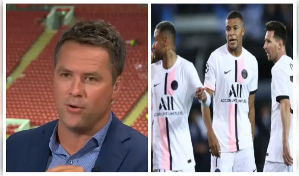 El ex delantero inglés, Owen, arremete contra el tridente MNM tras su debut ante Brujas por la Champions League. Foto: composición captura/EFE